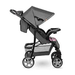 Прогулянкова коляска Lionelo Emma Plus Pink Scandi, темно-сіра (LO-EMMA PLUS PINK SCANDI) - мініатюра 7