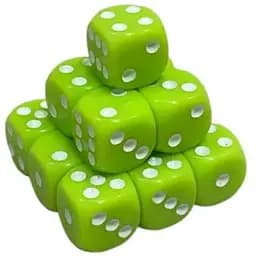 Настольная игра Games 7 Days Кубик D6 с точками (салатный) , 1 шт. (g7dd6dotslgreen)