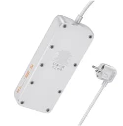 Мережевий подовжувач Hoco AC22 Sunlight PD30W 4 розетки 1.5m Білий - мініатюра 2