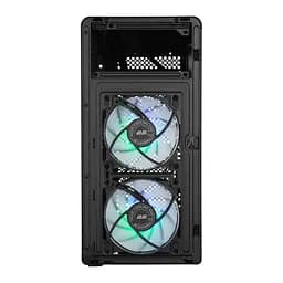 Корпус 2E Credo Plus V350BG без БР 1xUSB3.0 1х USB 2.0 1xUSB Type-C 3x120мм ARGB VGA 350мм LCS ready контролер з пультом TG Side Panel mATX чорний - мініатюра 7