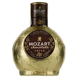 Лікер Mozart Chocolate Cream Gold, у подарунковій упаковці, з келихом, 17%, 0,5 л - мініатюра 3