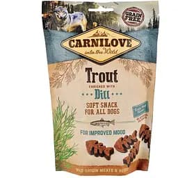 Ласощі для собак Carnilove DogSemi Moist форель і кріп 200 г