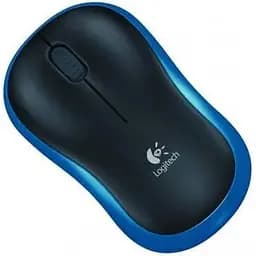 Миша Logitech M185 синій/чорний USB бездротова оптична 1000 dpi 3 кнопки 1xAA (910-002236)