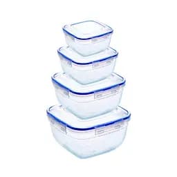 Набор герметичных контейнеров Stars Plast квадратных 4 шт. (94065)