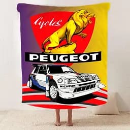 Плед плюшевий на подарунок 3D Peugeot 160х200 см 160 см, 135 см - мініатюра 2