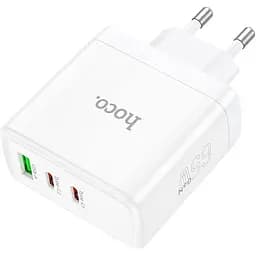 Мережевий зарядний пристрій Hoco N30 Glory PD65W White (784155) [152091] - мініатюра 3
