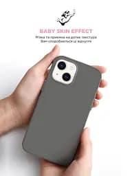 Силиконовый чехол с MagSafe для Apple iPhone 15, ICON2 MagCase, серый, противоударный, панель с мягкой подкладкой, защита всего корпуса, поддержка беспроводной зарядки, совместим с защитными стеклами и пленками, ArmorStandart (ARM72730) - мініатюра 8