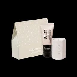 Подарунковий набір батер для рук та свічка Honest products