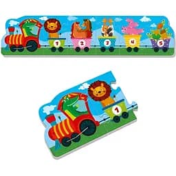 М'які бебі пазли Vladi Toys Малюк зможе Веселий потяг 6 елементів (VT1106-95) - мініатюра 2