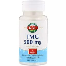 Триметилгліцин KAL TMG (ТМГ) 500 мг 120 таблеток