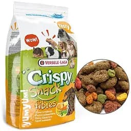 Ласощі для гризунів Versele-Laga Crispy Snack Fibres 0.65 кг зернова суміш з овочами