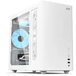 Корпус 2E Credo Plus (V350WG), белый, без БП, Mini Tower, для Micro ATX/Mini ITX, 1xType-C/1xUSB 3.0/1xUSB 2.0, макс. CPU -