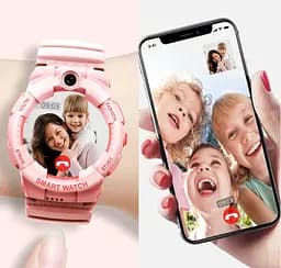 Дитячі розумні смарт-годинник Wonlex KT25 з камерою WI-FI GPS SIM-карта відеодзвінок Pink (17772) - мініатюра 5