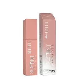 Блеск тинт для губ Neverti Soft Tint Lipgloss (NP802), 002 Бежевый