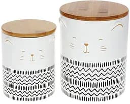Банка "The Cat" для сипучих продуктів, кераміка Bona 10х10 см, в. 13 см kuh0010032 - мініатюра 3