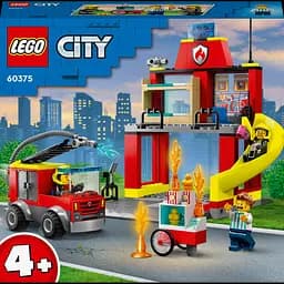 Конструктор LEGO City Пожарное депо и пожарная машина, 153 деталей (60375)