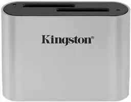 Кардридер USB 3.2 Type-C > 2xSD UHS-II Workflow Серебряный Kingston teh0013761