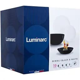 Столовий сервіз Luminarc Diwali Black & White, 19 предметів (P4360) - мініатюра 11