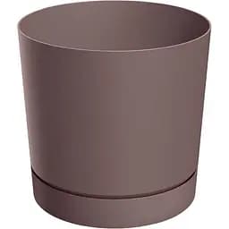 Горшок для цветов Prosperplast Tubo P с подставкой 14.5 л марсала (67283-4985)