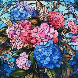 Алмазна мозаїка Квіткова палітра Strateg DEEX16292 не повна викладка 30х30 см