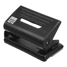 Діркопробивач пластиковий Jobmax, до 12 аркушів, 110x60x65 мм, чорний