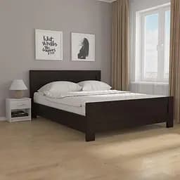 Кровать двухспальная ID-M-19 Ш 1657/В 930/Д 2076 мм Венге Темный