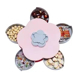 Тарілка - органайзе що обертається манежниця  фруктовниця Flower Candy Box
