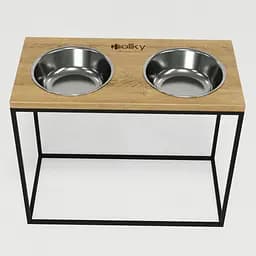 Hollky Base XL40 — миски на підставці для великих собак (2 × 1,8 л, висота 40 см) - мініатюра 3