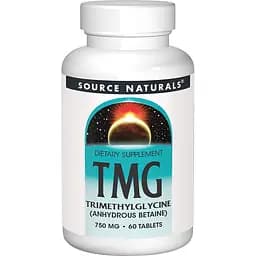 Амінокислота Source Naturals Триметилгліцин TMG 750 мг 60 таблеток