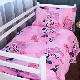 Простирадло Mirson 17-0703 Hello Minnie 110х160 см Ranforce Elite рожеве (2200010500196) - мініатюра 3