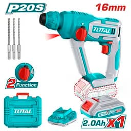 Перфоратор TOTAL TRHLI201681 SDS-Plus, 20В, 1.5 Дж, 850 об/хв.