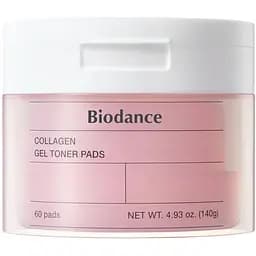 Зволожуючі гелеві тонер-пади Biodance Collagen Gel Toner Pads з колагеном 60 шт.