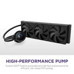 Система рідинного охолодження NZXT Kraken Plus V2 360mm AIO liquid cooler w/Displ (RL-KN360-B2) - мініатюра 2