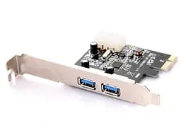 Контролер PCI-E USB3.0 (2ext. Molex) Low Profil, NEC, RTL - мініатюра 2