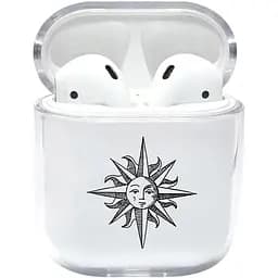 Прозорий силіконовий чохол Apple AirPods - Сонце (KAP1189)