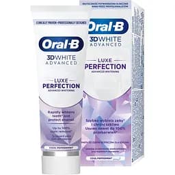 Зубна паста Oral-B 3D White Advanced Luxe Perfection Прохолода перцевої М’яти 75 мл