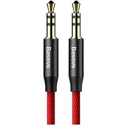 Кабель мультимедійний Jack 3.5mm Yiven M30 M/M 1m red-black Baseus (CAM30-B91)