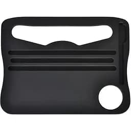 Столик автомобільний Poputchik на кермо 31х23.5х1 см фарбований чорний