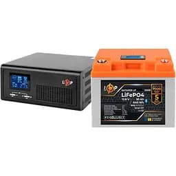 Джерело безперебійного живлення [ДБЖ] LogicPower LPE-B-PSW-1000VA + АКБ LiFePO4 640Wh Smart BT [37449] [126883] - мініатюра 2