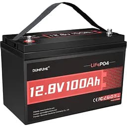 Аккумулятор Dumfume LiFePO4 12V (12.8V/100Ah/1280Wh) (Dumfume-12,8V/100Ah) [164634]