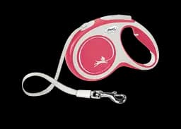 Повідець-рулетка Flexi New Comfort M, для собак до 25 кг, стрічка 5 м, червоний (CF20T5.251.R.20)