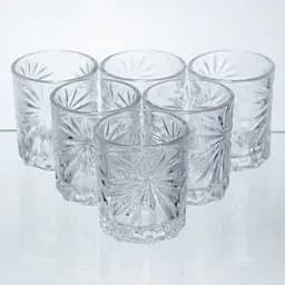 Набір чарок для віскі Yiwu Shot glass 6 штук по 75 мл склянки для міцних напоїв з товстими стінками HP-17-34