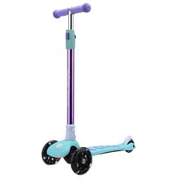 Самокат GO Travel аква с лиловым (LS304B-AP)