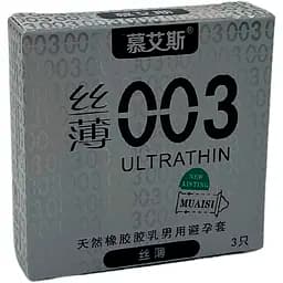 Презервативи Muaisi Ultrathin Silver 003 ультратонкі 3 шт. (ROZ6400230545)