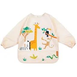 Нагрудник Miniland Jungle з довгим рукавом (89625)