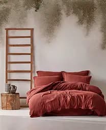 Постельное белье Buldans - Agora burnt bordo бордовый евро