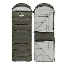 Спальник Naturehike U150 з капюшоном (NH20MSD07) +11°C - лівий - зелений - мініатюра 3