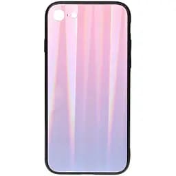 Чехол-накладка Toto Aurora Print Glass Case Apple iPhone 6/6S Lilac