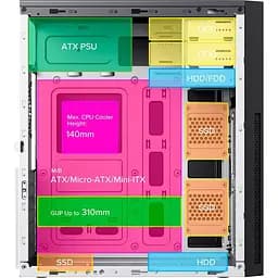 Корпус GameMax ET-213-NP-2U3-TYC-CR-PM без БП (ET-213-NP-2U3-TYC-CR-PM) - мініатюра 8