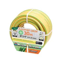 Шланг поливальний 3/4" 30м Flexyfort Green, жовтий з зел. полосою